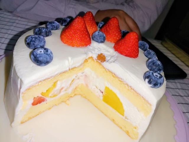 6寸生日蛋糕图片，超详细的6寸戚风蛋糕（十分钟搞定一道挑战一下6寸戚风蛋糕）