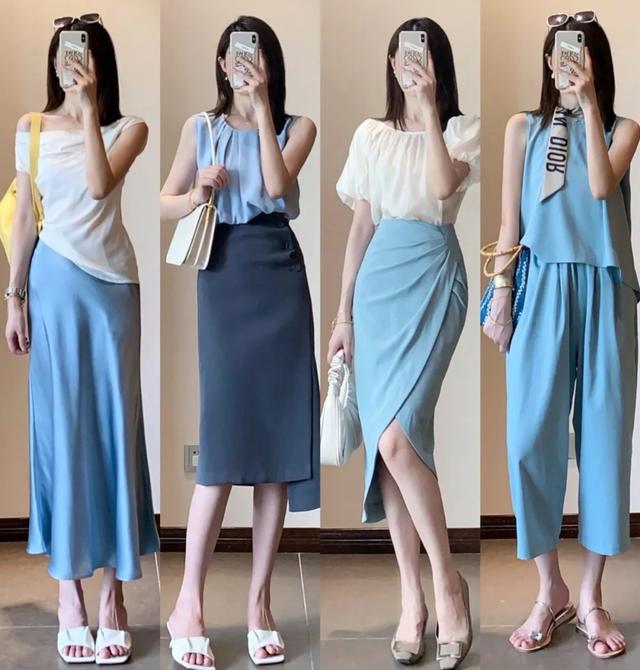 适合打造高级气质的蓝色系搭配，蓝色和什么色搭配起来最小清新