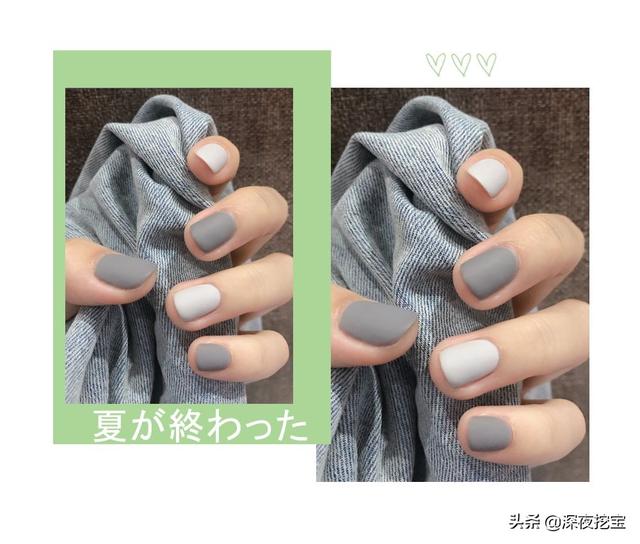 超级显白的基础款美甲，显白显嫩的美甲来一波儿~