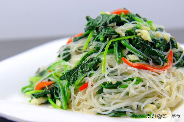 菠菜拌粉丝的做法，拌菠菜粉丝的正确做法