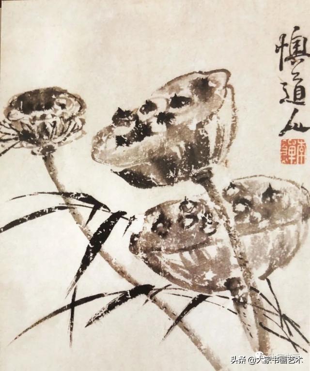 名画家水墨写意荷花，历代名家笔下的荷花