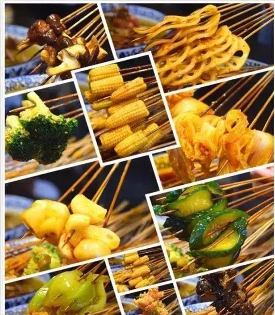 缽缽雞怎么做最簡單，裝進了青、白、黃各色菜