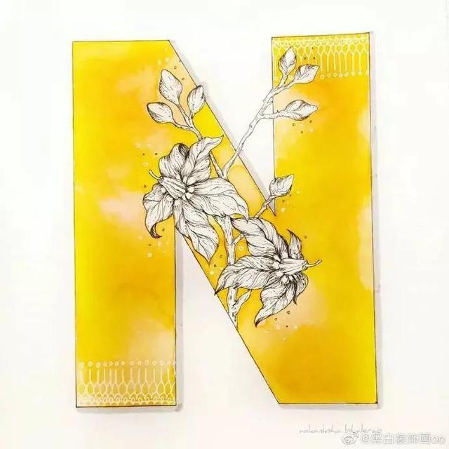 好看的英文字母设计，好看的英文手绘设计（英文字母设计！插画风）