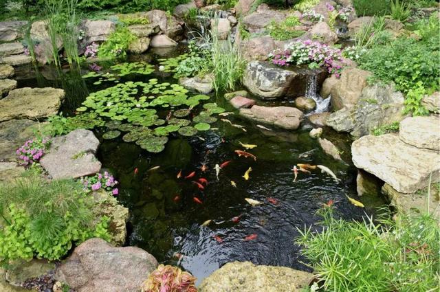 庭院水景观怎么设计，庭院中式元素—叠水