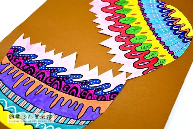 幼儿美术创意画小恐龙，综合创意画--重回恐龙时代