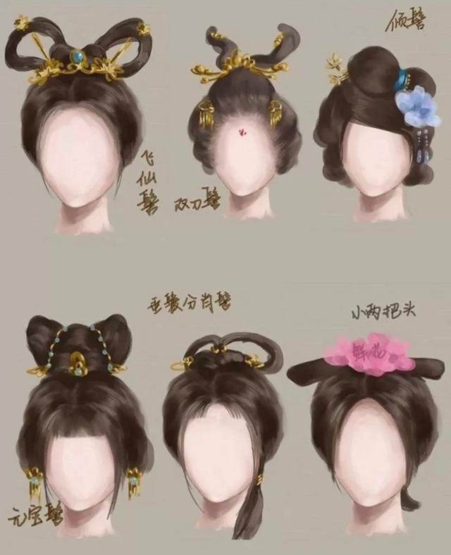 古代发型随意又好看，小说词汇积累第4天——古装女子发型