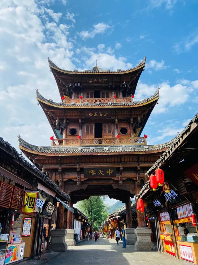 阆中古城景点地图高清版大图，初识中国风水宝地阆中古城