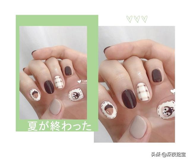 超级显白的基础款美甲，显白显嫩的美甲来一波儿~