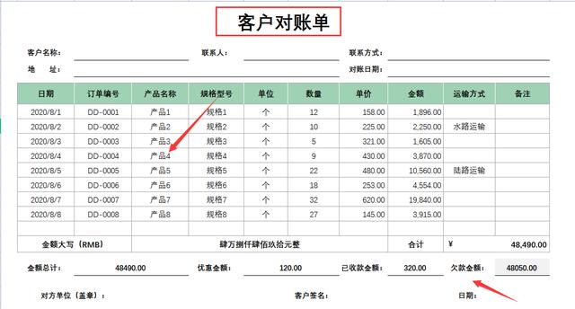 正规对账单格式怎么做，欠款的“对账单”你会写吗