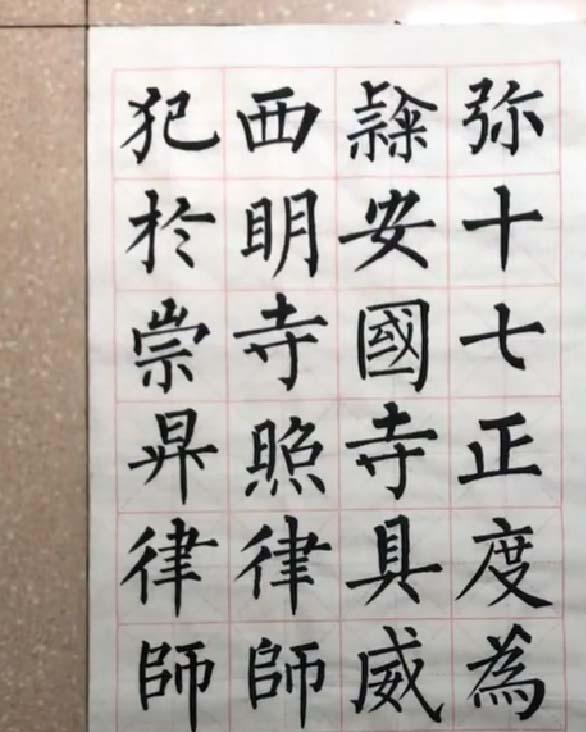 当今柳楷第一人，他是一位将柳楷写到极致的7岁孩子