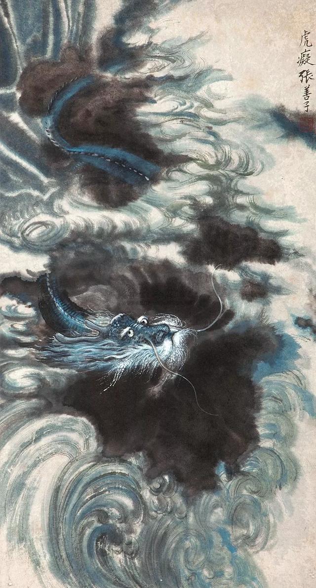 大师画不一样的龙，民间牛人在墙角画一条龙