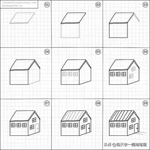 一张简单又漂亮的画，漂亮又简单的简笔画教程（简单又好看的线条画#一支笔画出你的世界）