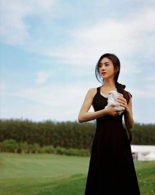 趙麗穎靠美背上熱搜！身穿露背小黑裙優雅迷人，清冷氣質更是迷人 娛樂八卦吃瓜 第3张