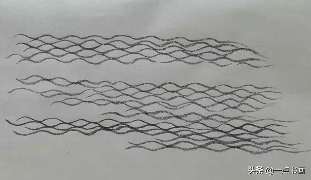 山水画教程画法步骤，山水画入门水的五种画法