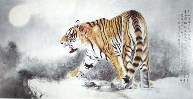画虎怎么画才好，老虎画法-陈家明画虎