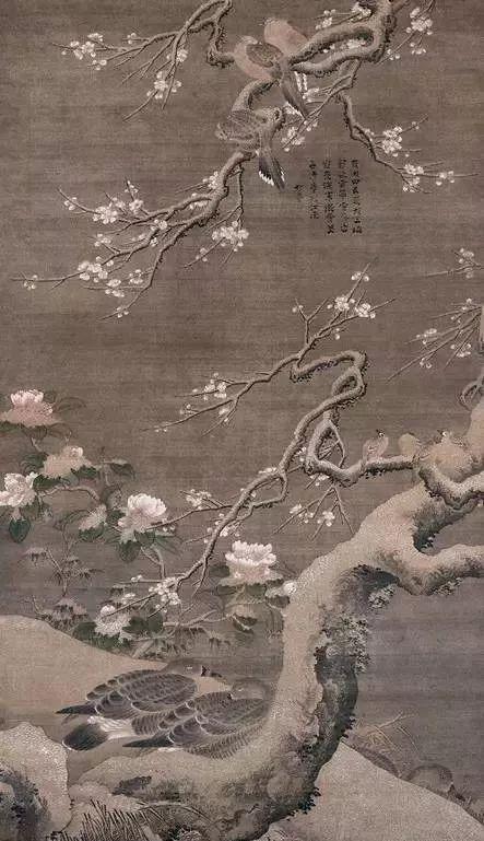 稚子弄冰诗配画，关于冬天的雪梅的古诗配画（帮孩子收藏的古诗配画模板）