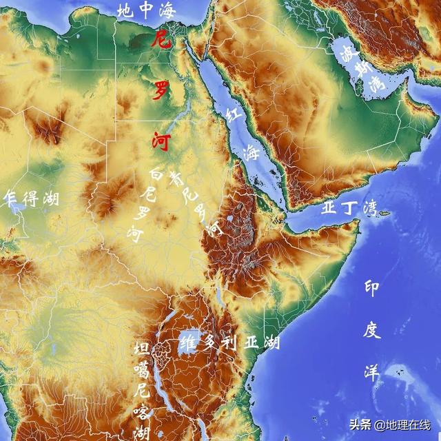 地图最大的河流，地形图看世界流域面积最大十条河流