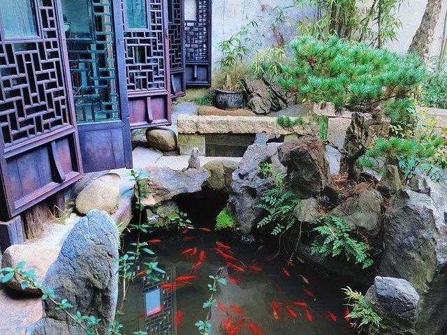 庭院水景观怎么设计，庭院中式元素—叠水