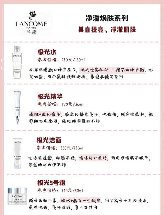 兰蔻护肤品图片，兰蔻护肤品有哪些系列（一人一个618必囤的护肤品）