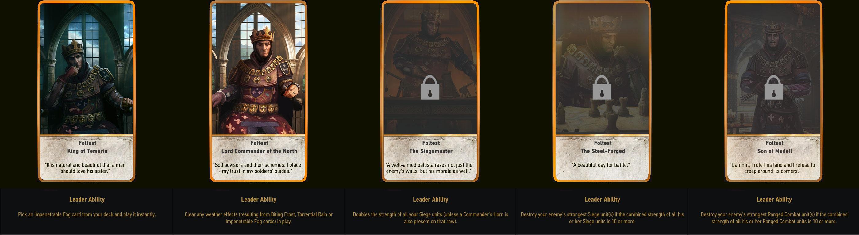 巫师3昆特牌最强牌组，巫师3昆特牌新手笔记之阵营篇