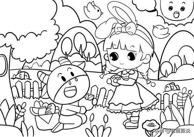 少儿画画图片大全，少儿绘画简单易学儿童画（28张~创意美术儿童范画,很值得初学者收藏）