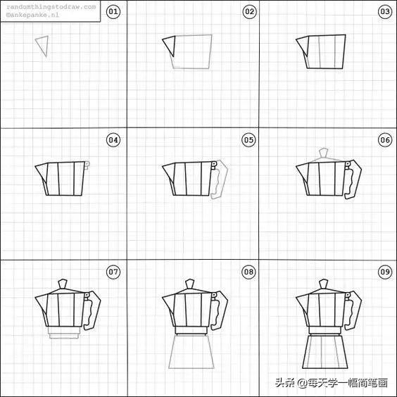 一张简单又漂亮的画，漂亮又简单的简笔画教程（简单又好看的线条画#一支笔画出你的世界）