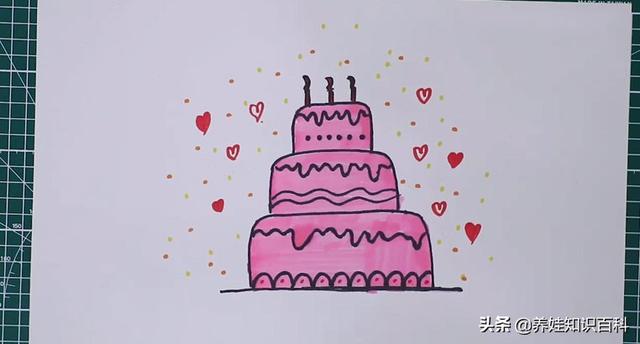 儿童送爸爸生日简笔画,送给妈妈的生日礼物简笔画简单又好看的