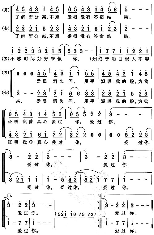 在那遥远的地方简谱，在那遥远的地方莫文蔚简谱