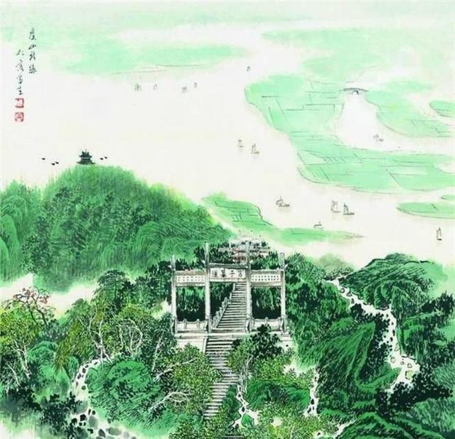 苏州园林简笔画，国画里的苏州园林（苏州园林国画全景图简笔画）