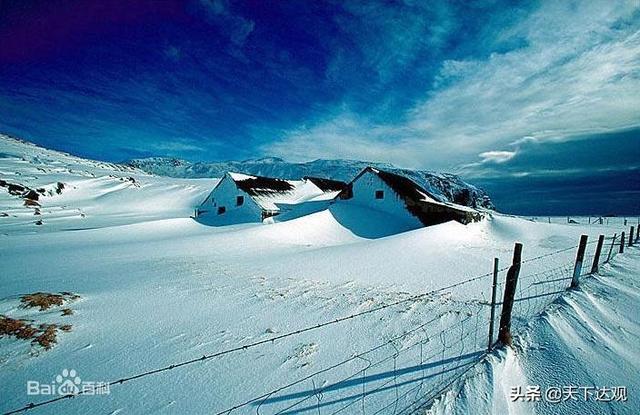 冰岛的地理位置以及邻国，北大西洋中的一个岛国