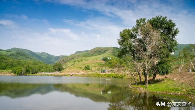承德坝上草原全景，承德如画美景丰宁坝上草原