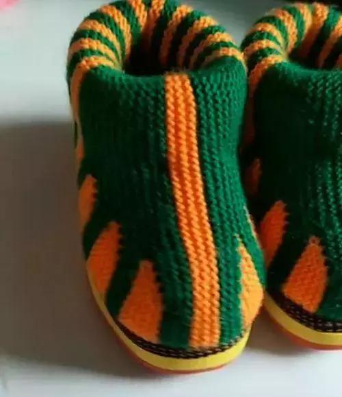 毛线棉鞋编织方法，最新版毛线棉鞋编织教程