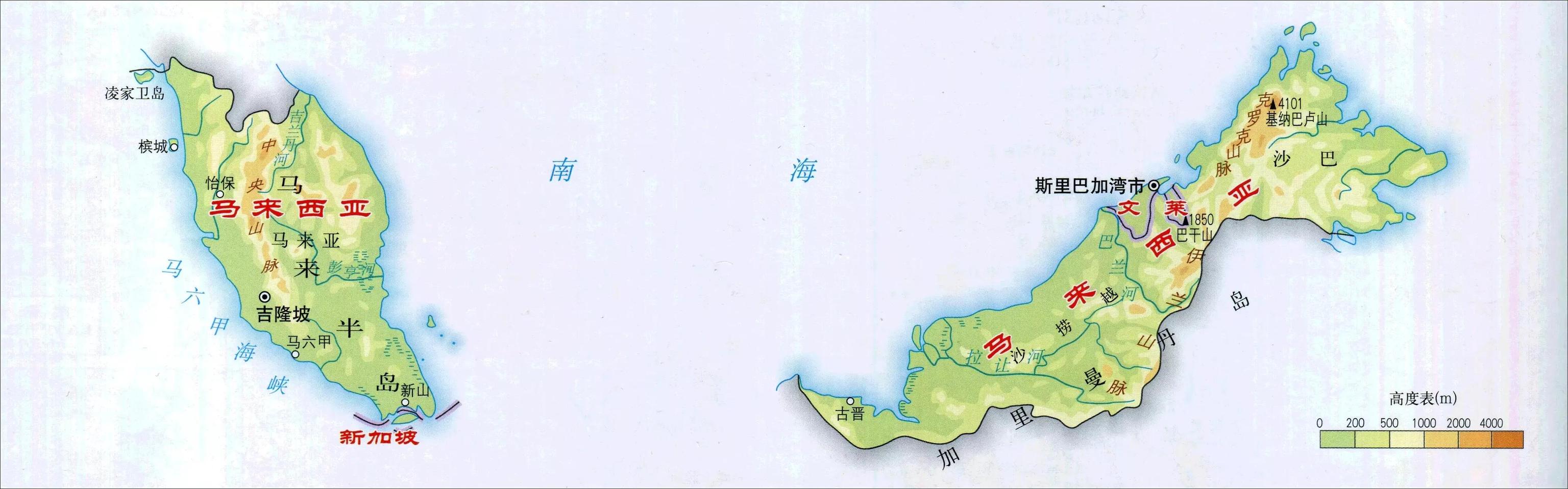 全套高清地图之亚洲各国，全球各国地图全图高清版大图