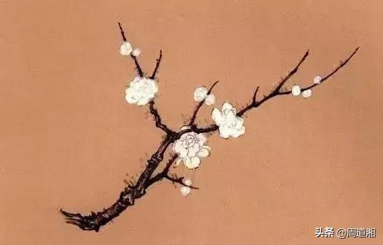简单国画梅花，怎么样用圈点结合画法画梅花