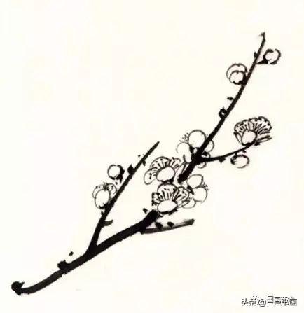 如何画好梅花的画法，图文教程：一练就会画梅花