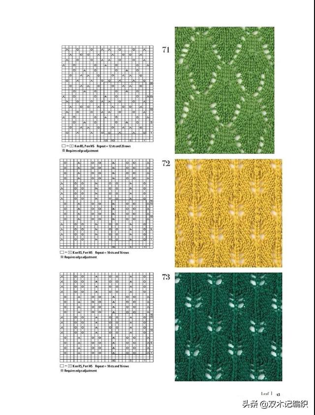 小蜜蜂镂空花样图解，虽然配色很诡异但很实用的镂空花样