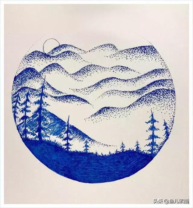 简单入门钢笔画，看就会的超级简单的钢笔画