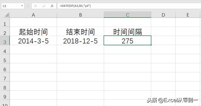 datedif函数的使用方法，在excel中dated if函数怎么用（<计算两个日期之间的年、月和天数>）