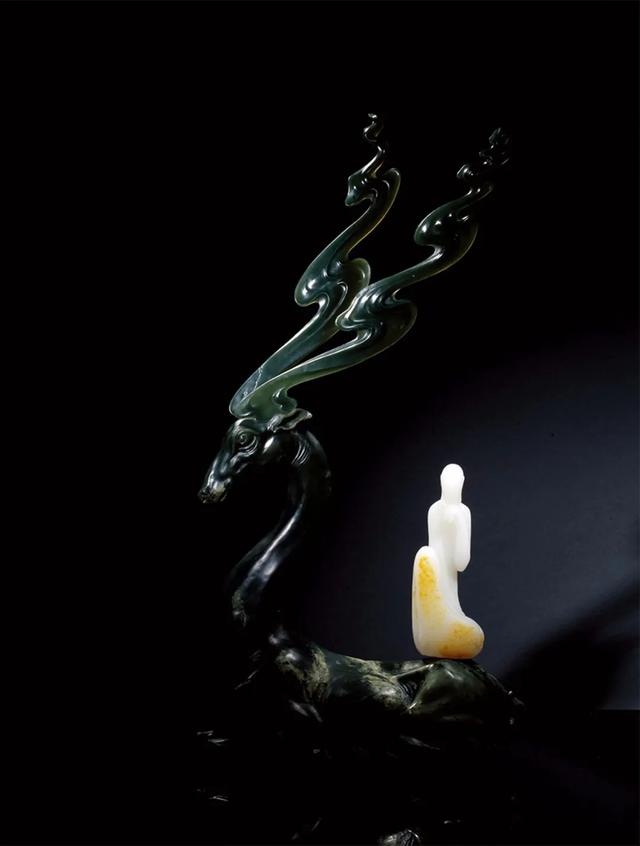 当水墨邂逅玉雕美出了一种境界，禅意玉雕美得令人窒息