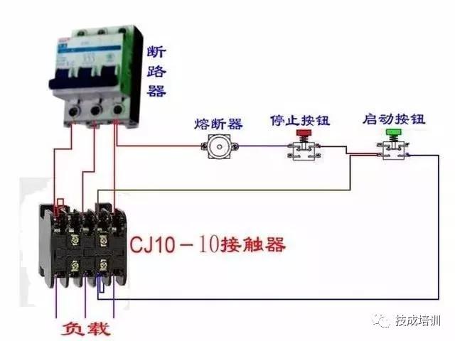 回路开关接线图，断路器接触器控制回路线路图（电工必备，电路图与接线图大全）