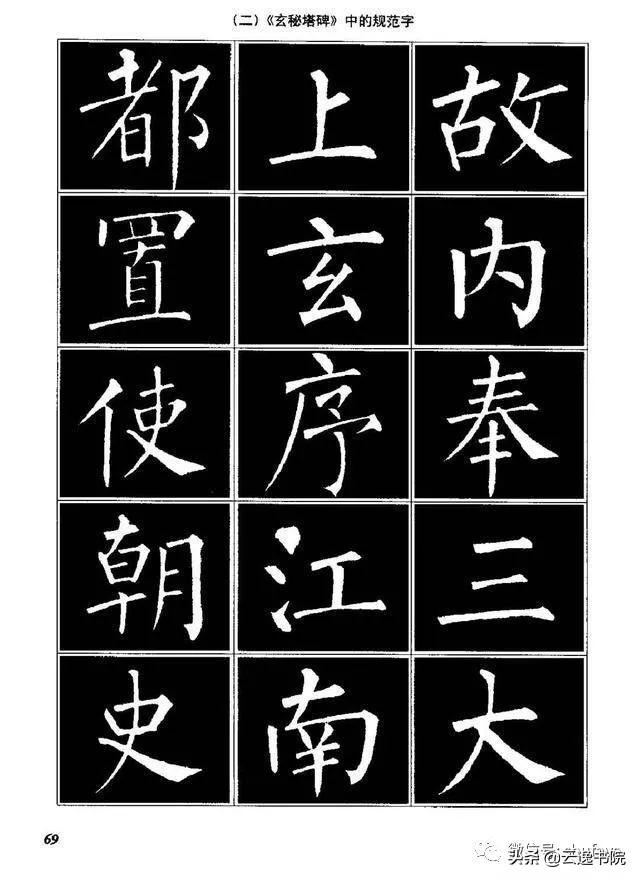 柳体楷书字帖大全，柳体楷书笔法入门字帖（柳体楷书《玄秘塔碑》欣赏）