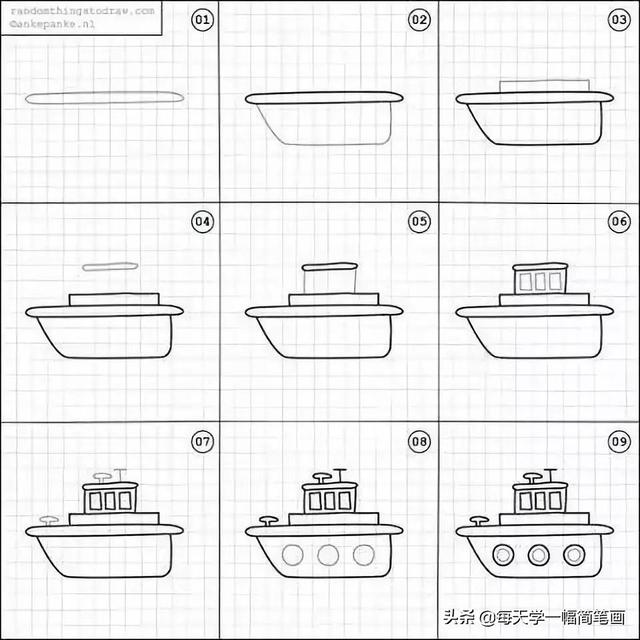 一张简单又漂亮的画，漂亮又简单的简笔画教程（简单又好看的线条画#一支笔画出你的世界）