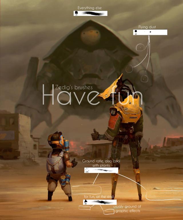 指绘厚涂笔刷教程，简单的SAI厚涂步骤教程