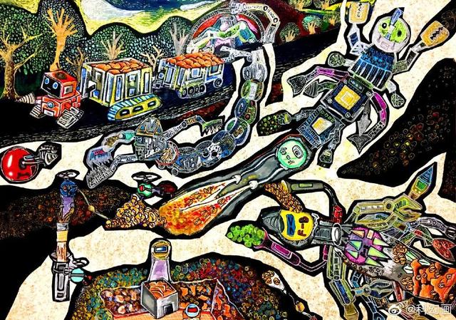 儿童科幻画图片大全，超全超经典科幻画（少年儿童科幻画大赛作品优秀）