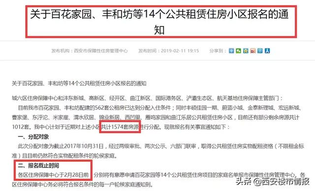 西安最新公租房公布房源，西安14个公租房小区房源开放报名