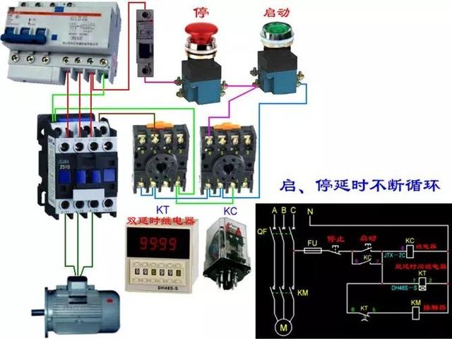 实物电工接线电路图大全简单，80多个电工实物接线图