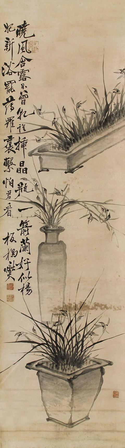 郑板桥兰竹图艺术鉴赏，扬州八怪之一郑板桥笔下兰花竹子