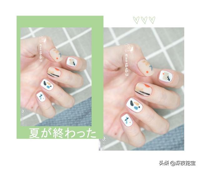 超级显白的基础款美甲，显白显嫩的美甲来一波儿~