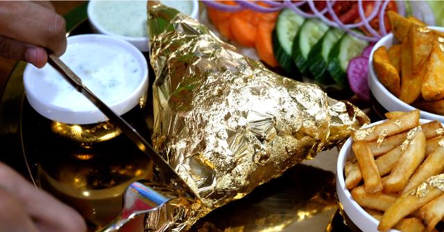 世界名牌黄金首饰，盘点世界上的各种奢侈黄金美食