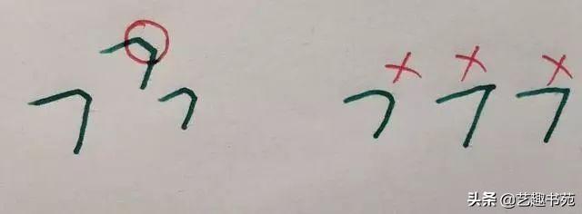 硬笔书法入门练字教程，硬笔书法36个基本笔画图解教程